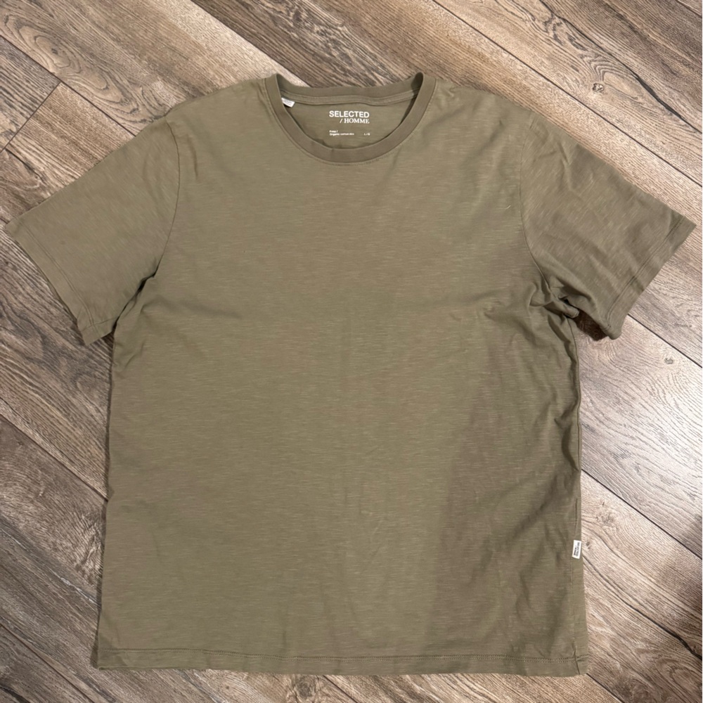 Selected Khaki Men's Short Sleeve Tee